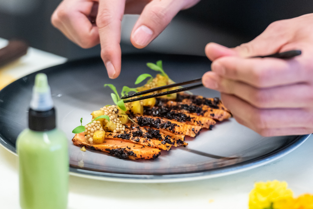 Chef Preparing gourmet food